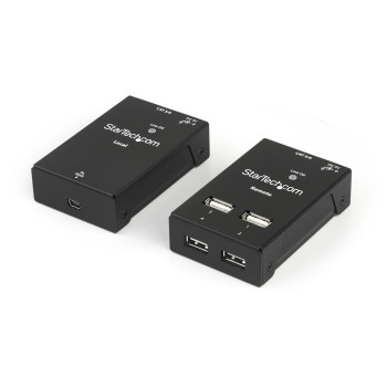 StarTech.com USB2004EXTV przedłużacz konsoli Nadajnik i odbiornik konsoli 480 Mbit s