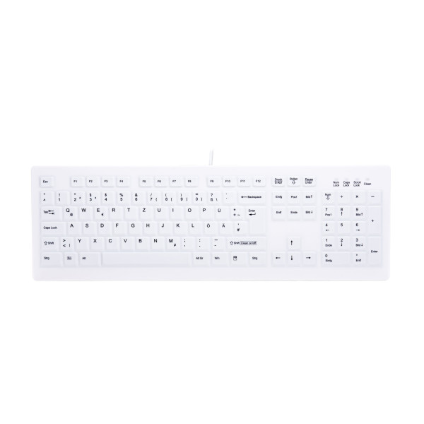 CHERRY AK-C8100F-U1-W GE klawiatura USB QWERTZ Niemiecki Biały CHERRY AK-C8100F-U1-W GE klawiatura USB QWERTZ Niemiecki Biały