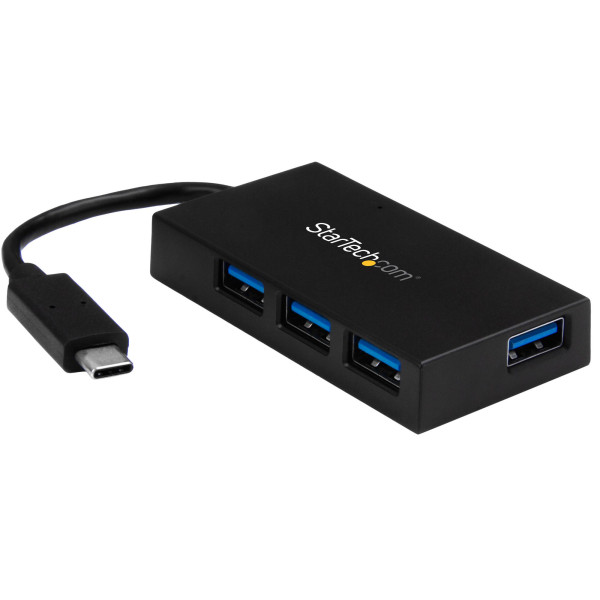 StarTech.com HB30C4AFS huby i koncentratory USB 3.2 Gen 1 (3.1 Gen 1) Type-C 5000 Mbit s Czarny StarTech.com HB30C4AFS huby i koncentratory USB 3.2 Gen 1 (3.1 Gen 1) Type-C 5000 Mbit s Czarny