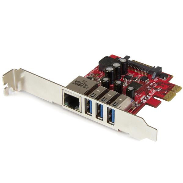 StarTech.com PEXUSB3S3GE karta sieciowa Wewnętrzny Ethernet 5000 Mbit s StarTech.com PEXUSB3S3GE karta sieciowa Wewnętrzny Ethernet 5000 Mbit s