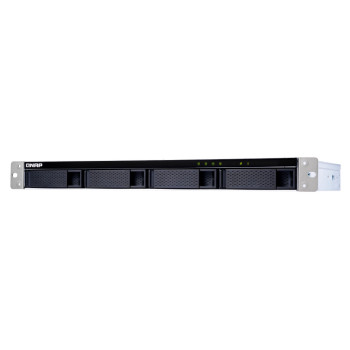 QNAP TL-R400S obudowa do dysków twardych Obudowa HDD SSD Czarny, Szary 2.5 3.5"