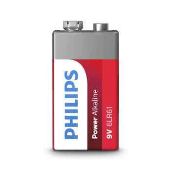 Philips Power Alkaline Akumulator 6LR61P1B 10