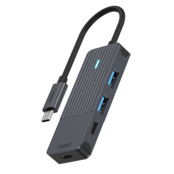 Rapoo UCH-4003 huby i koncentratory USB 3.2 Gen 1 (3.1 Gen 1) Type-C 5000 Mbit s Antracyt