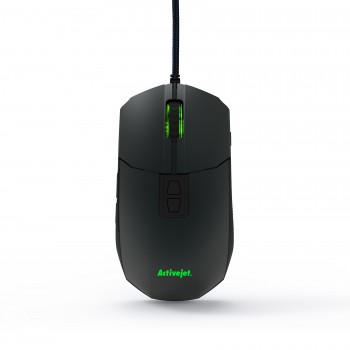 Mysz komputerowa przewodowa Gaming USB Activejet AMY-260 (optyczna, 3200 DPI, kolor grafitowo-czarny)