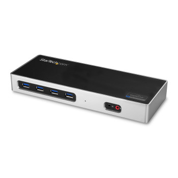 StarTech.com DK30A2DH stacja dokująca Przewodowa USB 3.2 Gen 1 (3.1 Gen 1) Type-C Czarny, Srebrny