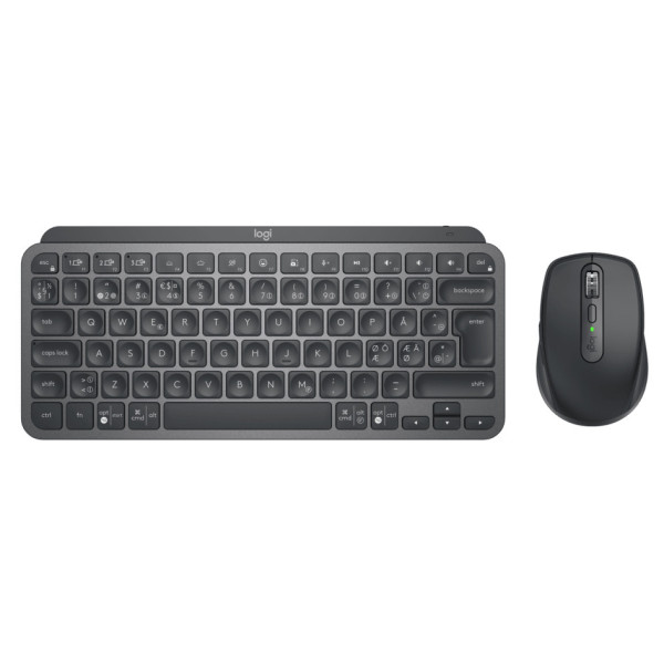 Logitech MX Keys Mini Combo for Business klawiatura Dołączona myszka RF Wireless + Bluetooth QWERTY Duński, Fiński, Norweski, Logitech MX Keys Mini Combo for Business klawiatura Dołączona myszka RF Wireless + Bluetooth QWERTY Duński, Fiński, Norweski,