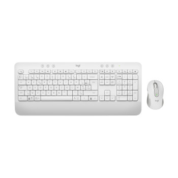 Logitech Signature MK650 Combo For Business klawiatura Dołączona myszka Bluetooth AZERTY Francuski Biały
