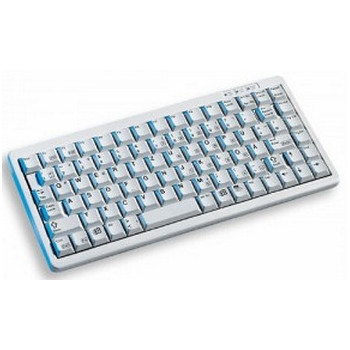 CHERRY Compact-Keyboard G84-4100 klawiatura USB + PS 2 AZERTY Szary