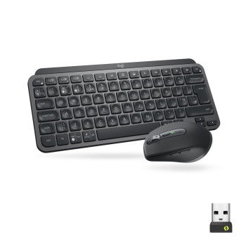 Logitech MX Keys Mini Combo for Business klawiatura Dołączona myszka RF Wireless + Bluetooth QWERTY Amerykański międzynarodowy
