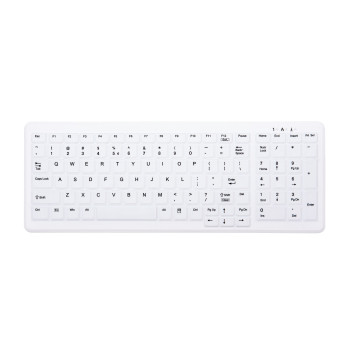 CHERRY AK-C7000 klawiatura RF Bezprzewodowy + USB QWERTY US English Biały