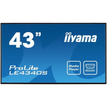 iiyama ProLite LE4340S-B1 Płaski panel Digital Signage 109,2 cm (43") LED 350 cd m² Full HD Czarny 12 7