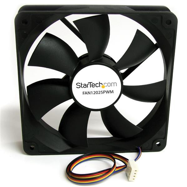 StarTech.com FAN12025PWM system chłodzenia komputerów Obudowa komputera Wentylator 12 cm Czarny StarTech.com FAN12025PWM system chłodzenia komputerów Obudowa komputera Wentylator 12 cm Czarny