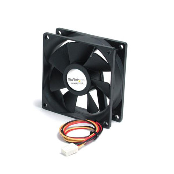 StarTech.com FAN8X25TX3L system chłodzenia komputerów Obudowa komputera Wentylator 8 cm Czarny