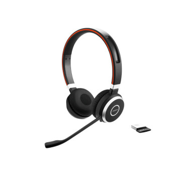 Jabra Evolve 65 Zestaw słuchawkowy Bezprzewodowy Opaska na głowę Biuro centrum telefoniczne Bluetooth Czarny