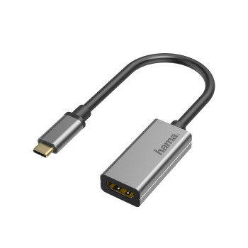 Hama 00200305 adapter kablowy USB Type-C HDMI Szary