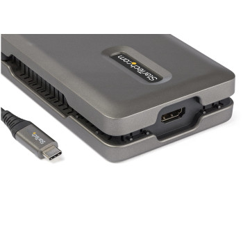 StarTech.com DKT31CSDHPD3 stacja dokująca Przewodowa USB 3.2 Gen 2 (3.1 Gen 2) Type-C Szary