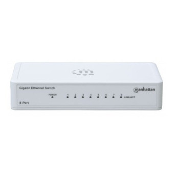Manhattan 560702 łącza sieciowe Gigabit Ethernet (10 100 1000) Biały