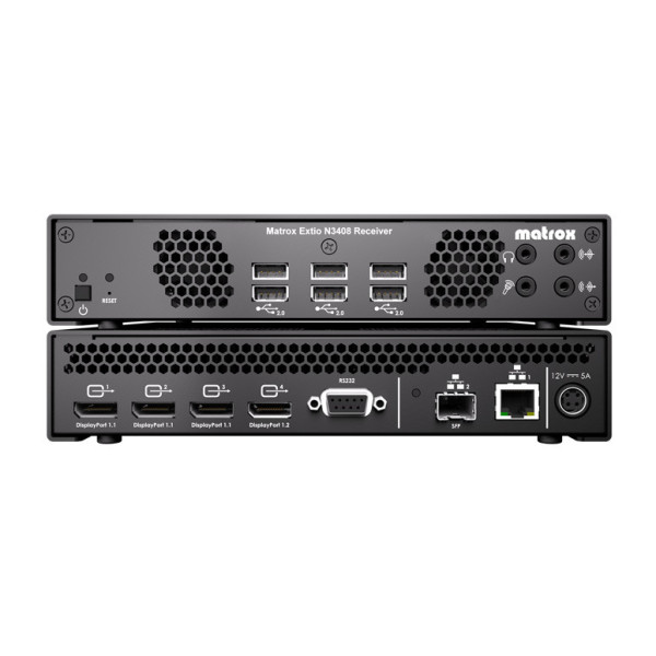 Matrox EXTIO3 N3408 RECEIVER APPLIANCE przedłużacz KVM Odbiornik Matrox EXTIO3 N3408 RECEIVER APPLIANCE przedłużacz KVM Odbiornik