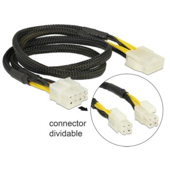 Przedłużacz kabla zasilającego EPS(M)(2x4PIN) - EPS(F)8PIN 44cm