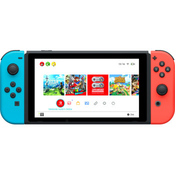 Nintendo Switch V2 2019 przenośna konsola do gier 15,8 cm (6.2") 32 GB Ekran dotykowy Wi-Fi Czarny, Niebieski, Czerwony