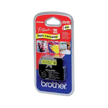 Brother M-K621B taśmy do etykietowania Czarny na żółtym