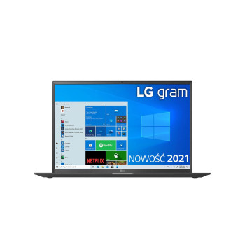 LG Gram 17Z90P-G i5-1135G7 Notebook 43,2 cm (17") WQXGA Intel® Core™ i5 16 GB LPDDR4x-SDRAM 512 GB SSD Windows 10 Home Czarny