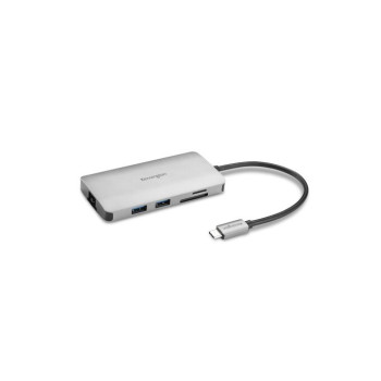 Kensington UH1400P USB 3.2 Gen 1 (3.1 Gen 1) Type-C Czarny, Srebrny