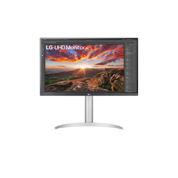 LG 27UP850N-W LED display 68,6 cm (27") 3840 x 2160 px 4K Ultra HD Srebrny, Czarny