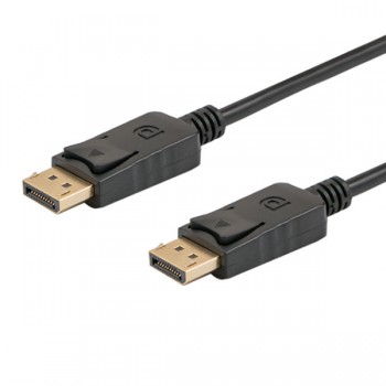 Kabel SAVIO CL-136 (DisplayPort M - DisplayPort M, 2m, kolor czarny)
