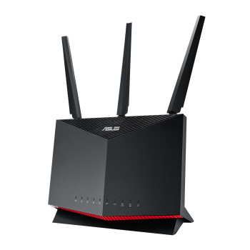 ASUS AX5700 RT-AX86U router bezprzewodowy Gigabit Ethernet Dual-band (2.4 GHz 5 GHz) 4G Czarny, Czerwony