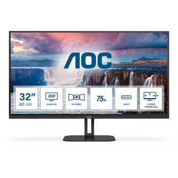 AOC V5 Q32V5CE 80 cm (31.5") 2560 x 1440 px Quad HD LED Czarny