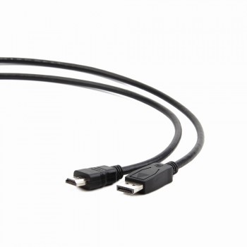 Kabel GEMBIRD CC-DP-HDMI-1M (DisplayPort - MHDMI M - 1m, kolor czarny)
