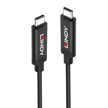 Lindy 43308 kabel USB 5 m USB 3.2 Gen 2 (3.1 Gen 2) USB C Czarny