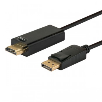 Kabel SAVIO CL-56 (DisplayPort M - HDMI Typ A, 1,5m, kolor czarny)
