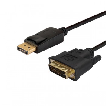 Kabel SAVIO CL-106 (DisplayPort M - DVI-D M, 1,8m, kolor czarny)