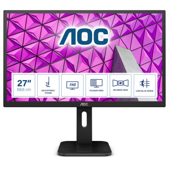 AOC P1 27P1 monitor komputerowy 68,6 cm (27") 1920 x 1080 px Full HD LED Czarny