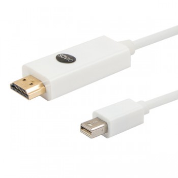 Kabel SAVIO cl-83 (Mini DisplayPort M - HDMI M, 1,8m, kolor biały)