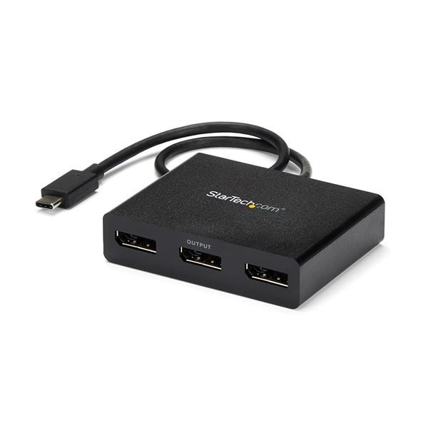StarTech.com MSTCDP123DP zewnętrzna karta graficzna usb 3840 x 2160 px Czarny StarTech.com MSTCDP123DP zewnętrzna karta graficzna usb 3840 x 2160 px Czarny