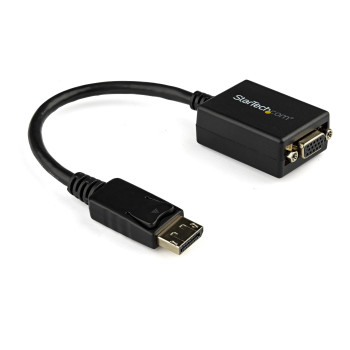 StarTech.com DP2VGA2 adapter kablowy 0,225 m DisplayPort VGA (D-Sub) Czarny