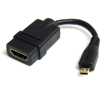 StarTech.com HDADFM5IN kabel HDMI 0,127 m HDMI Typu A (Standard) HDMI Typu D (Micro) Czarny
