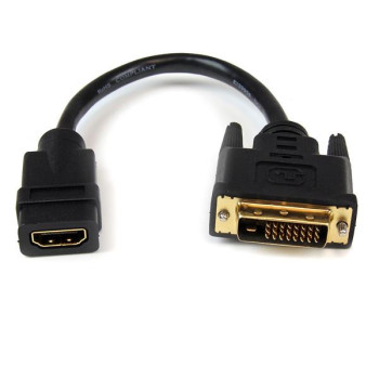 StarTech.com HDDVIFM8IN adapter kablowy 0,203 m HDMI Typu A (Standard) DVI-D Czarny