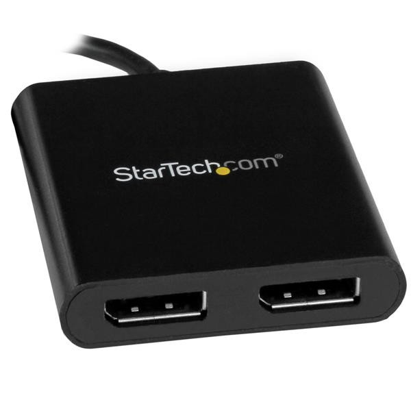 StarTech.com MSTCDP122DP zewnętrzna karta graficzna usb 3840 x 2160 px Czarny