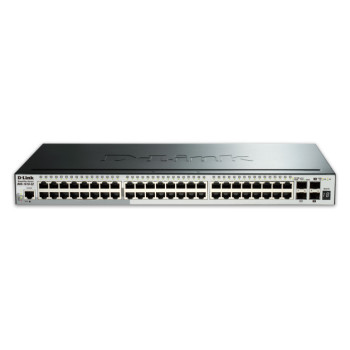 D-Link DGS-1510-52X łącza sieciowe Zarządzany L3 Gigabit Ethernet (10 100 1000) 1U Czarny