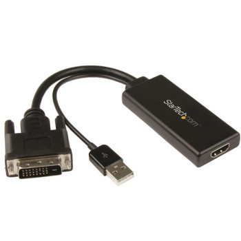 StarTech.com DVI2HD adapter kablowy Czarny