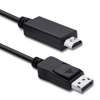 Kabel Qoltec 50441 (DisplayPort M - HDMI M, 2m, kolor czarny)