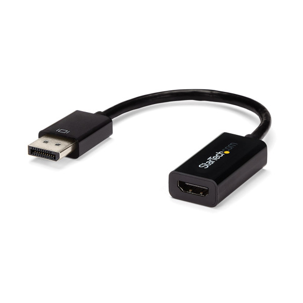 StarTech.com DP2HD4KS adapter kablowy 0,15 m DisplayPort HDMI Typu A (Standard) Czarny