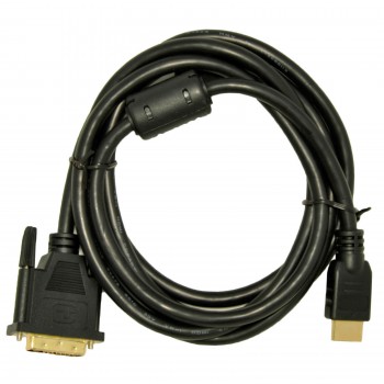 Kabel Akyga AK-AV AK-AV-11 (DVI-D M - HDMI M, 1,8m, kolor czarny)
