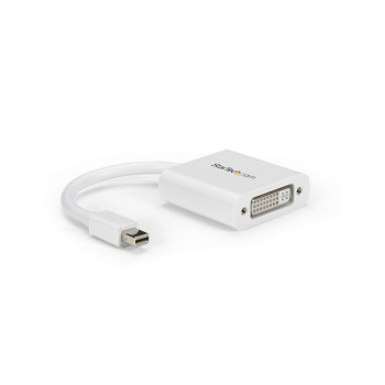 StarTech.com MDP2DVIW adapter kablowy 0,12 m Mini-DisplayPort DVI-I Biały