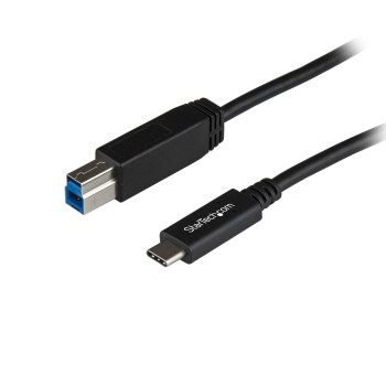 StarTech.com USB31CB1M kabel USB 1 m USB 3.2 Gen 2 (3.1 Gen 2) USB C USB B Czarny
