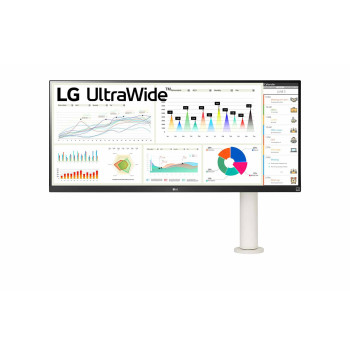 LG 34WQ68X-W monitor komputerowy 86,4 cm (34") 2560 x 1080 px Quad HD LCD Biały